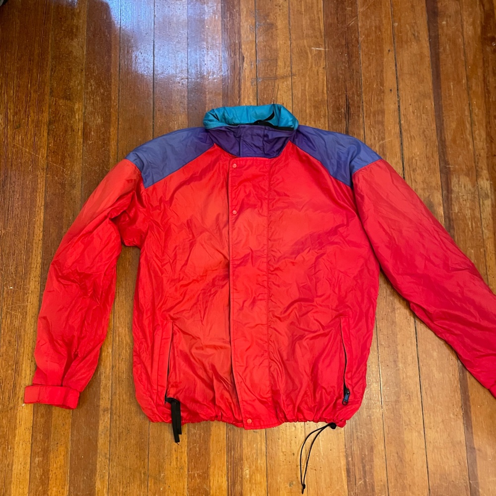 Marmot Red and Purple Windbreaker Lightweight Jacket